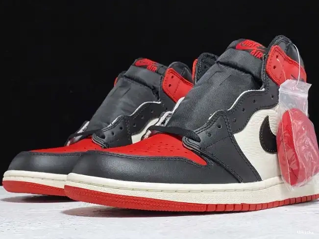 Cheap TB Air Toe High Jordan Retro OG 1 Bred 555088-610 0409
